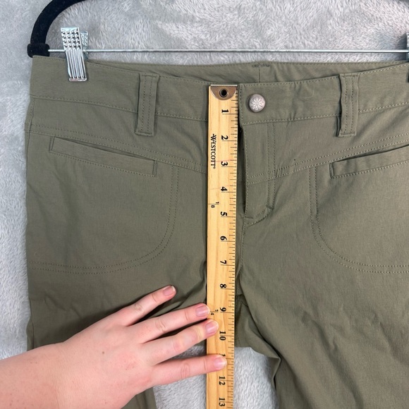 Athleta Low Rise Green Cargo Flare Utility Pants Women’s 8 Kim Possible - Picture 11 of 12